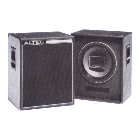 Altec Lansing 934 SPEAKER SYSTEM Manual