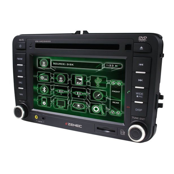 ZENEC ZE-MC5600 Instruction Manual