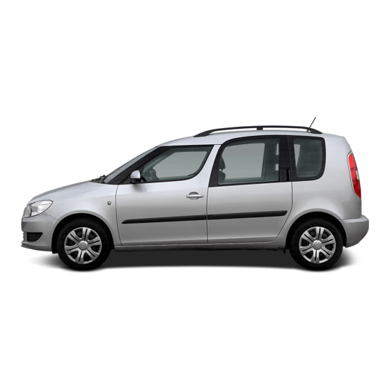 Skoda Roomster Owner's Manual Supplement