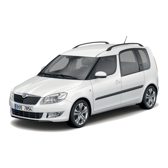 Skoda Roomster Owner's Manual