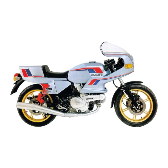 Ducati 500 SL Desmo "Pantah" Workshop Manual