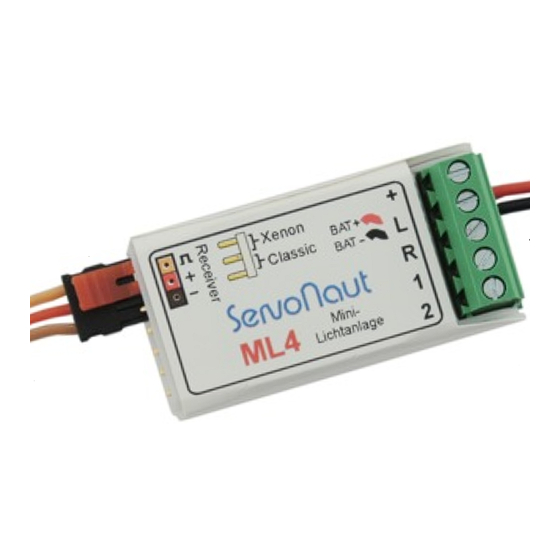Servonaut ML4 Manual