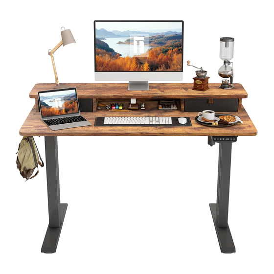 FEZIBO ELECTRIC HEIGHT ADJUSTABLE DESK ASSEMBLY LNSTRUCTIONS Pdf ...