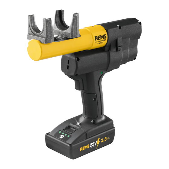 REMS  Ax-Press 25 22 V ACC Instruction Manual