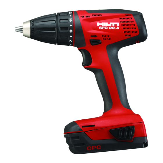 Hilti SFC 22-A Original Operating Instructions