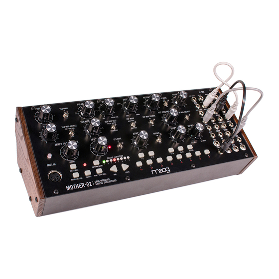 Moog MOTHER-32 & DFAM Manual