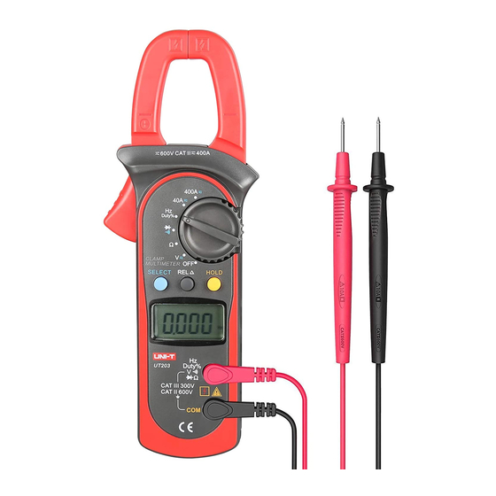 UNI-T UT203 Operating Manual