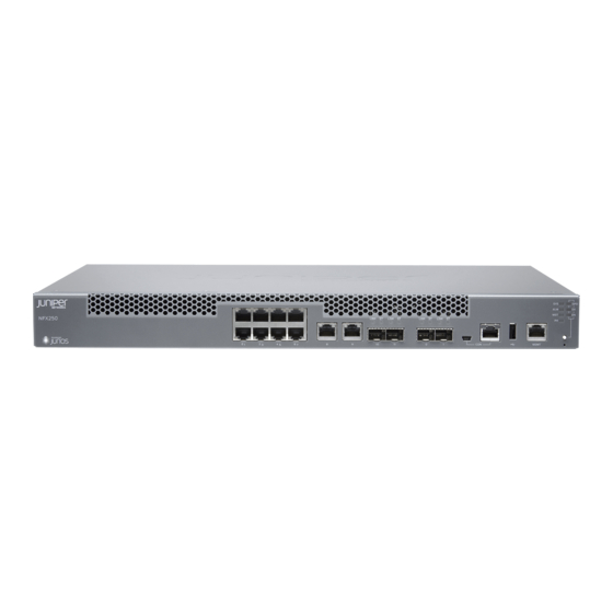 Juniper NFX250 Quick Start Manual