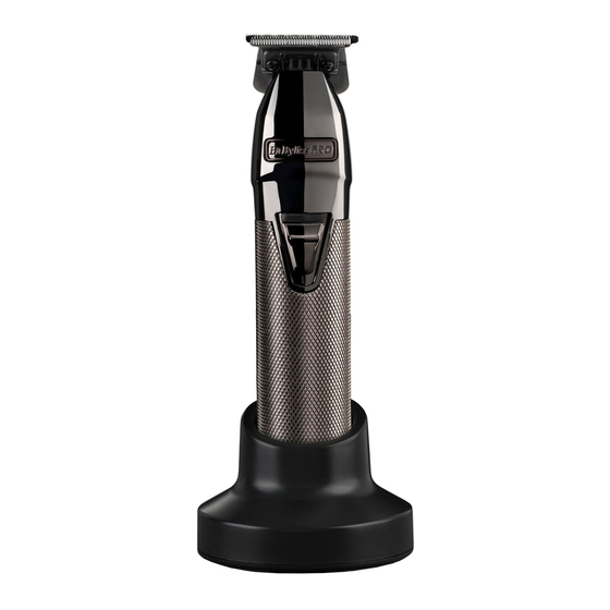 BaByliss PRO 4Artist SkeletonFX Gunsteel Quick Manual