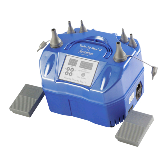 PREMIUM BALLON ACCESSORIES Premium Twin-Air Sizer II Quick Start Manual