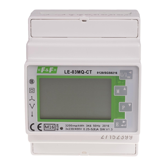 F&F LE-03MQ CT Quick Start Manual