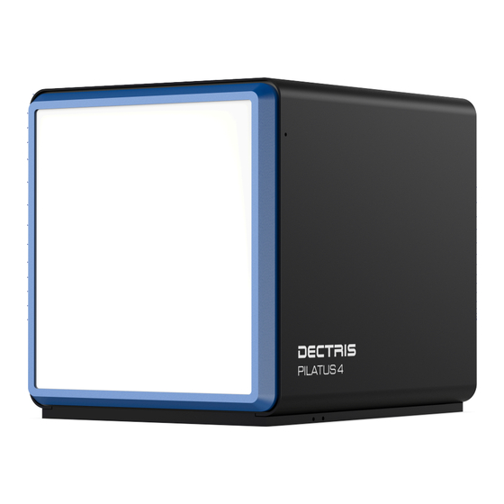 Dectris PILATUS4 2M Manuals
