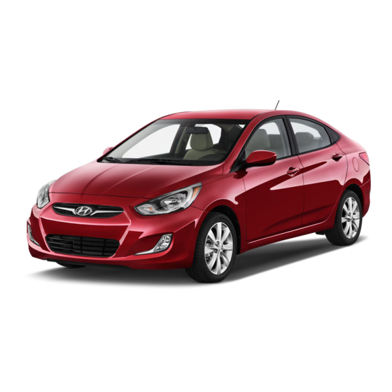 Hyundai 2014 Accent Owner's Manual