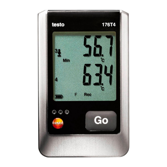 TESTO 176 Instruction Manual