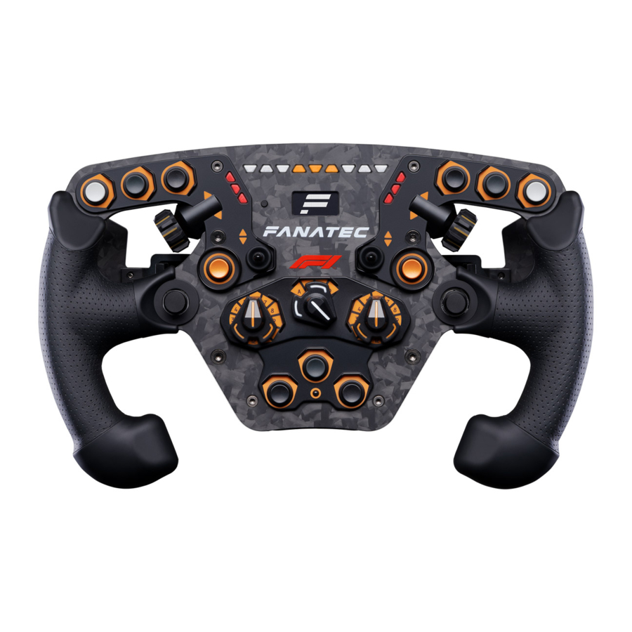 Endor FANATEC ClubSport Steering Wheel F1 Quick Manual