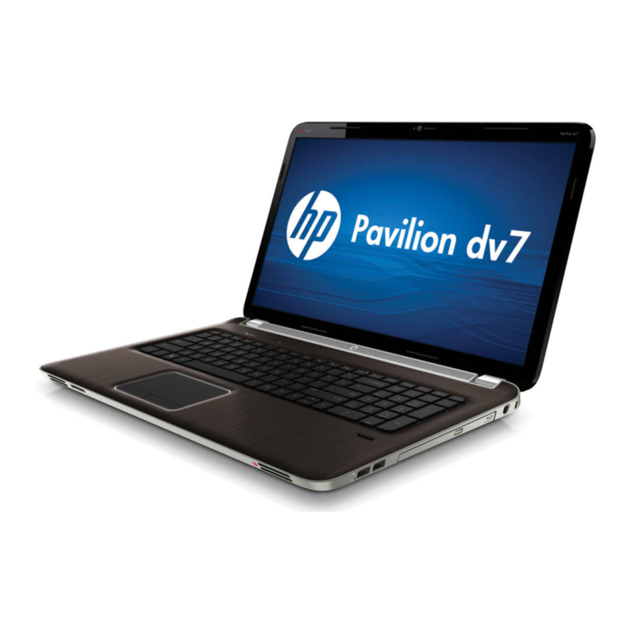 HP Pavilion dv7 Product End-Of-Life Disassembly Instructions