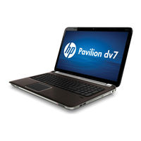 HP Dv7-3080us - Pavilion Entertainment - Core i7 1.6 GHz Maintenance And Service Manual