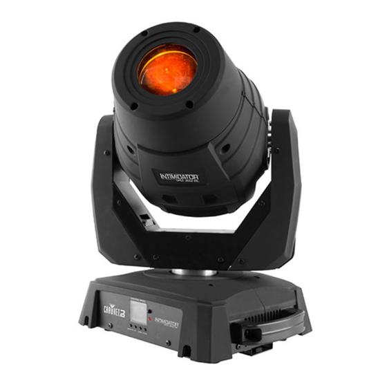 Chauvet Intimidator Spot 355Z IRC Quick Reference Manual