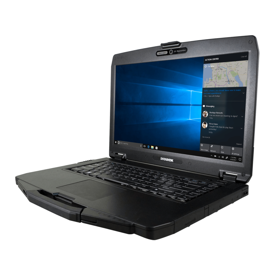 Durabook S15AB Quick Start Manual