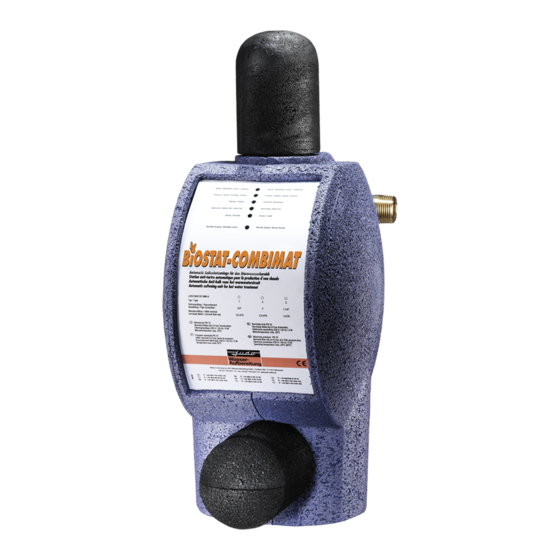 Judo BIOSTAT 25 TGA Installation And Operating Instructions Manual