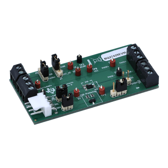 Texas Instruments bq27425EVM User Manual