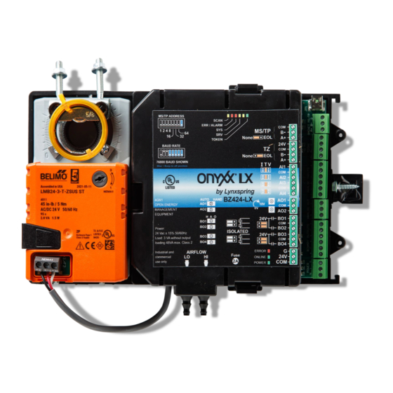 Lynxspring ONYXX LX BZ424-LX Installation And Wiring Manual