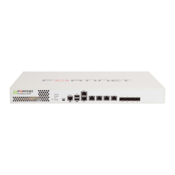Fortinet FortiGate 300D Quick Start Manual