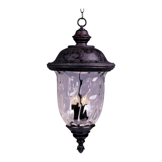 Maxim Lighting Carriage House VX 40428WGOB Installation Instructions