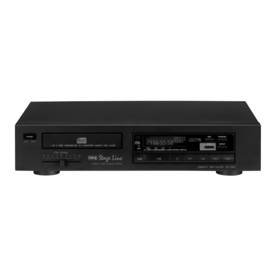 IMG STAGELINE CD-104DJ Instruction Manual