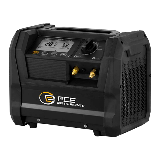 PCE Instruments PCE-RRU 10 Manuals