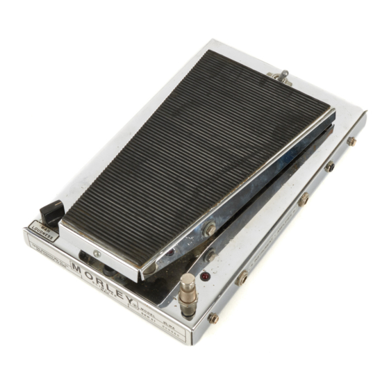 MORLEY PEDALS SLWA2 Manual