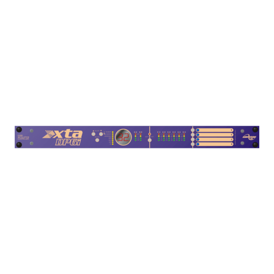 XTA DP6i Operator's Manual