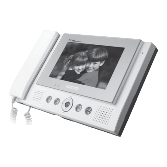 KOCOM KCV-802R Operating & Installation Manual