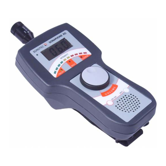 Sonotec SONAPHONE RD Operating Manual