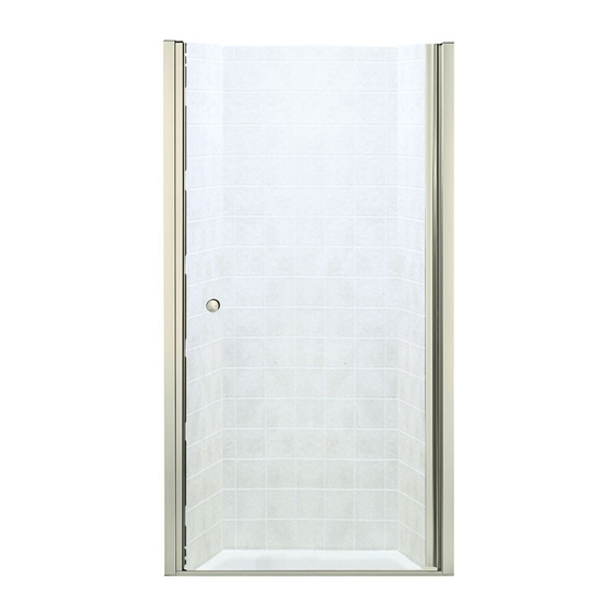 Sterling Plumbing Frameless Pivot Shower Door 6305 Series Owner's Manual