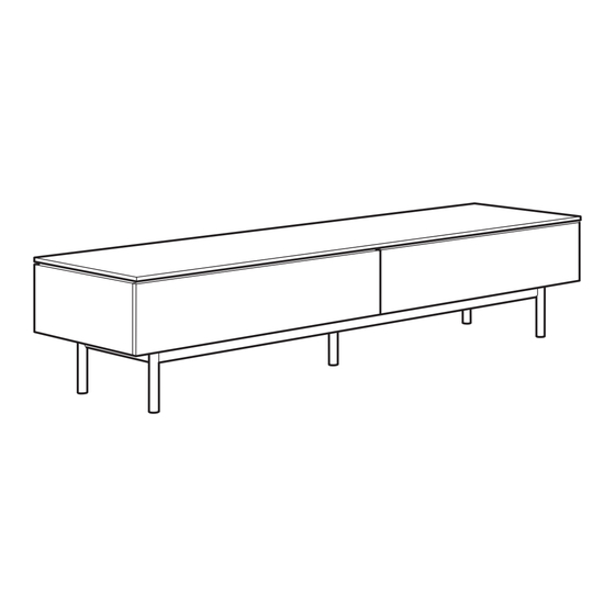 IKEA FRIEL TV UNIT 78X21 5/8" Instructions Manual