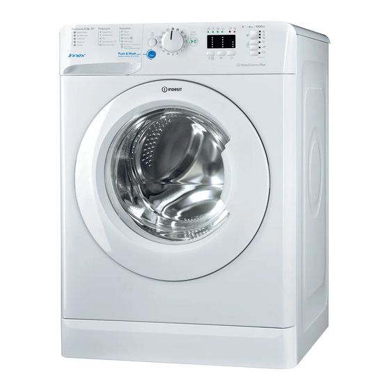 Indesit BWSA 61053 Instructions For Use Manual