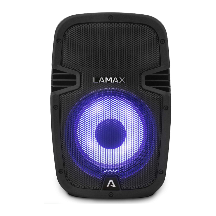 LAMAX PartyBoomBox300 - Wireless Portable Speaker Manual