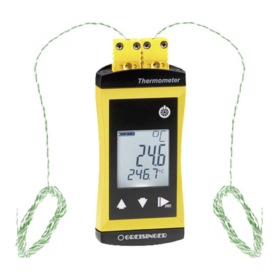 GREISINGER G 1202 Quick Reference Manual