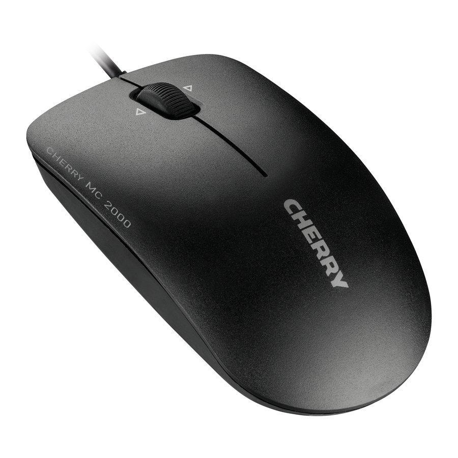 Cherry MC 2000 - Corded Tilt Wheel Mouse Manual