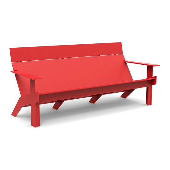 Loll Designs LOLLYGAGGER SOFA 77 Assembly Instructions & Product Info
