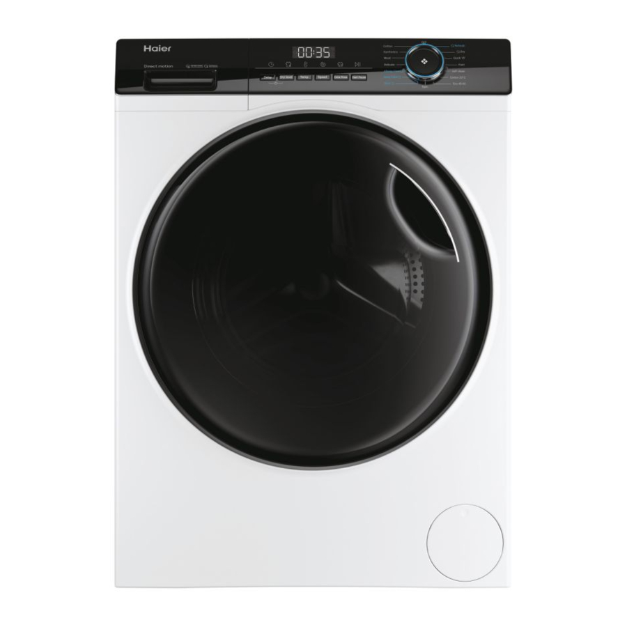 Haier HWD80-B14939, HWD90-B14939, HWD100-B14939 - Washing Machine Manual