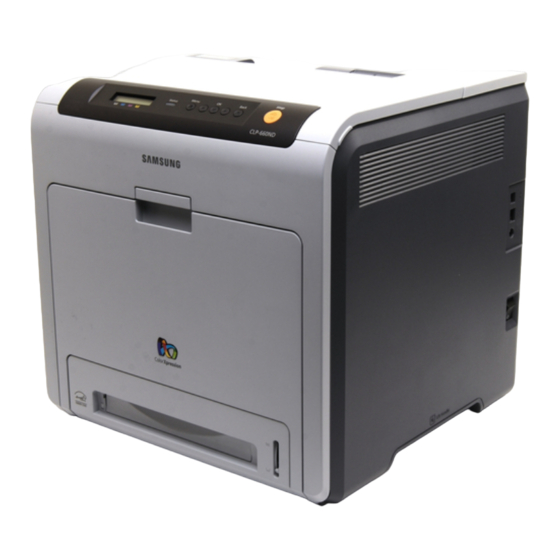 Samsung CLP 610ND - Color Laser Printer User Manual