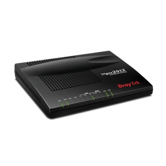 Draytek Vigor2912 Series Quick Start Manual