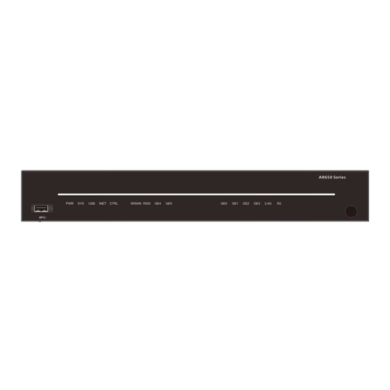 Huawei AR6200 Series Quick Start Manual