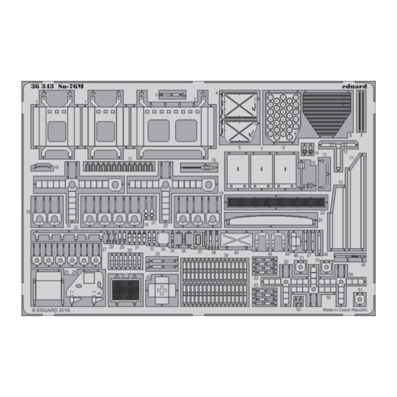 Eduard Su-76M Assembly Instructions
