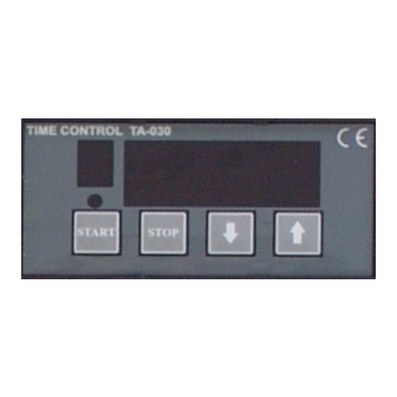 Avalon TIMERS TA030 User Manual