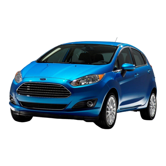 Ford FIESTA 2014 Owner's Manual