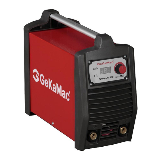 GeKaMac PoWer ARC Series Manual Instruction