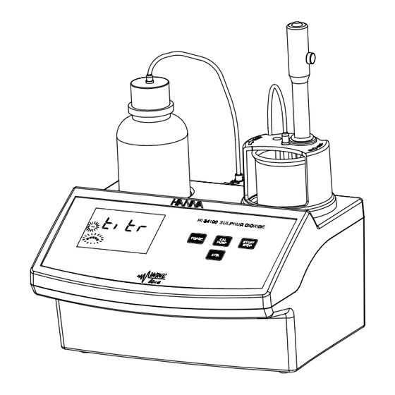 Hanna Instruments HI 84100 Instruction Manual